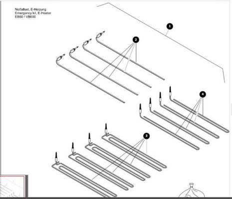 Нагреватель для асфальтировщика V6000 Часть No 615300201