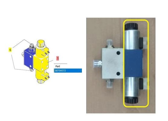 80704372 Свинцовый нивелирующий цилиндр Соленоидный клапан Rexroth R900561286 для строительства дорог серии