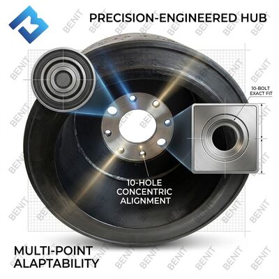 2136678 W50 Milling Solid Tire Wheel Puncture Free Rear Wheel Road Milling Machine Spare Parts